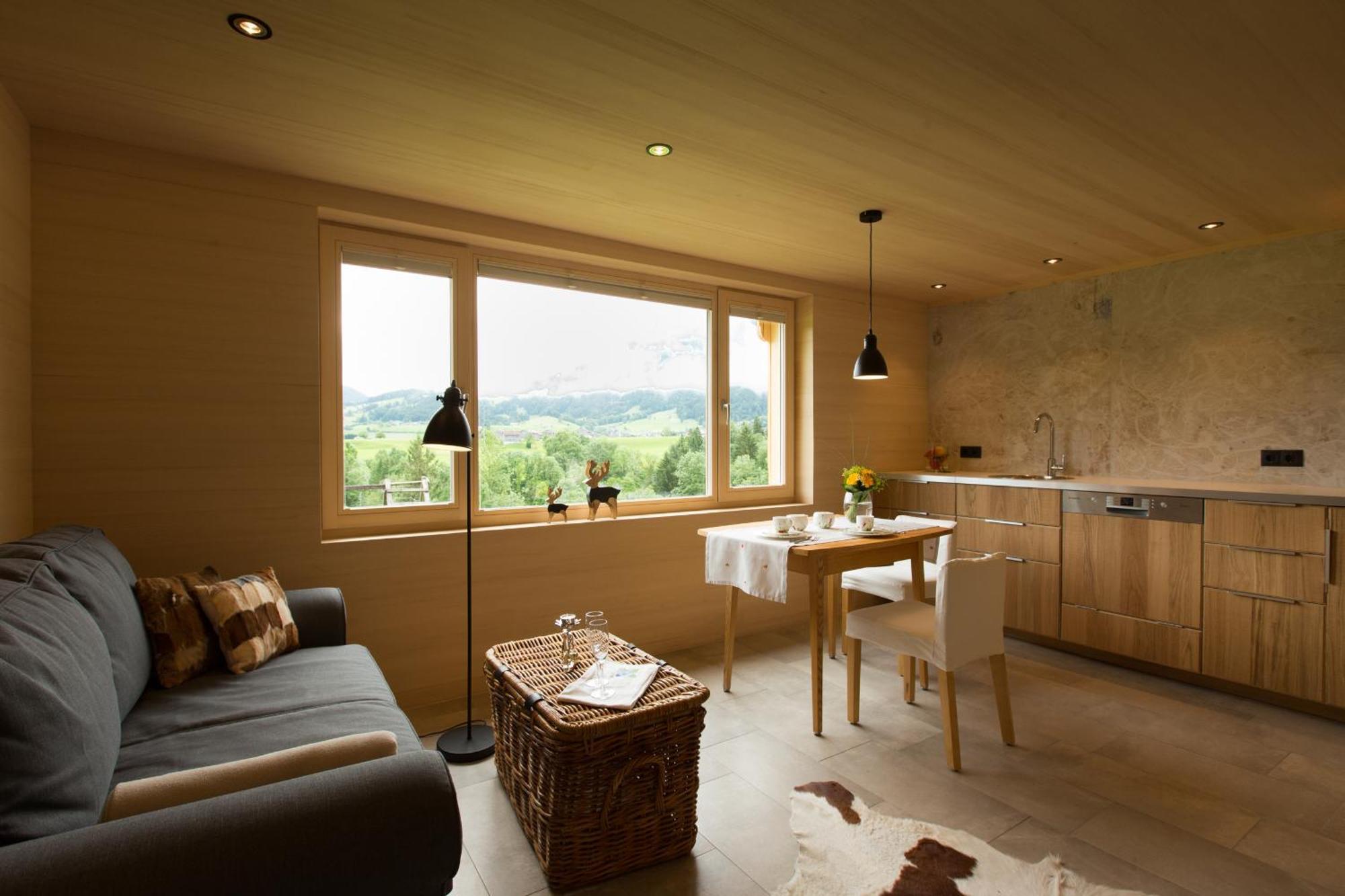 Ferienwohnung Ferienloft Waldblick Schwarzenberg im Bregenzerwald Exterior foto