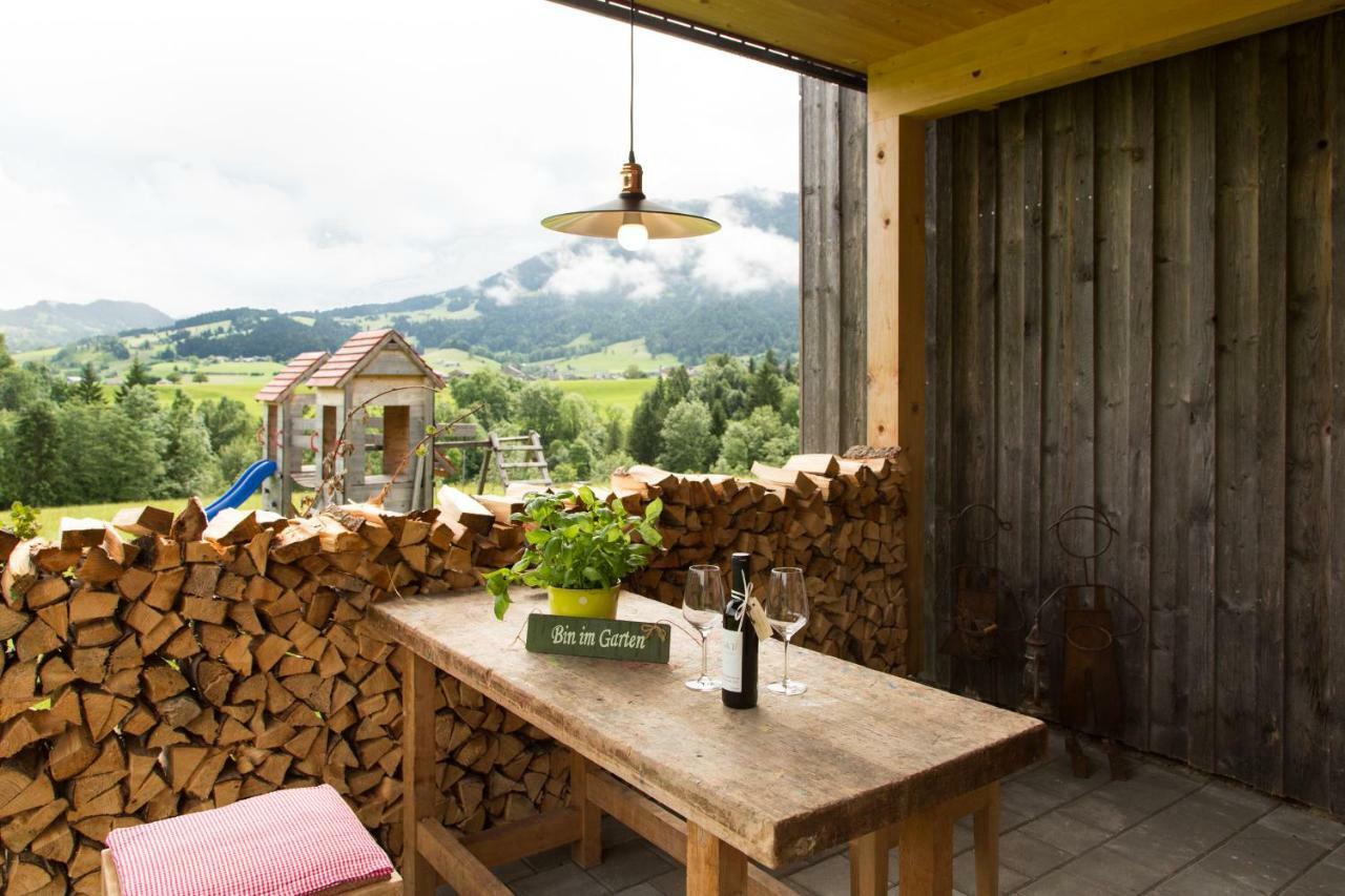 Ferienwohnung Ferienloft Waldblick Schwarzenberg im Bregenzerwald Exterior foto